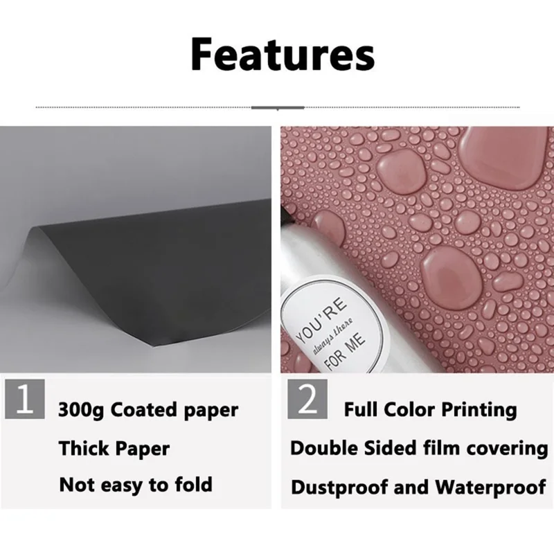 57x87cm Double-Sided Backdrop Photography Background Paper Morandi Pure Color Waterproof Photo Backdrop - 19