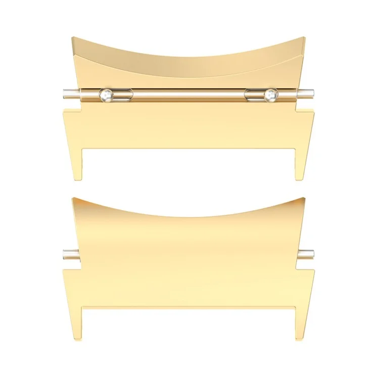 For Samsung Galaxy Watch5 / Watch5 Pro / Watch4 / Watch4 Classic, 1Pair Metal Watch Strap Adapter Watch Band Connector Kit with Spring Bar - Gold