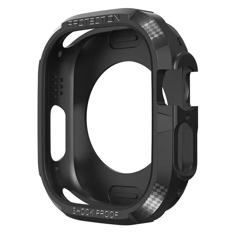 Custodia protettiva per Apple Watch Series 9 / 8 / 7 41mm, antiurto in TPU, cornice nera