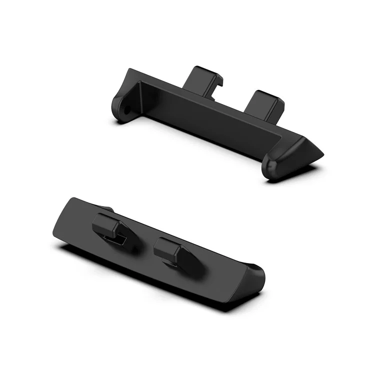 1Pair Metal Adapter for Oppo Watch 3, Watch Band Connector Replacement Kit Fits 20mm Strap - Black