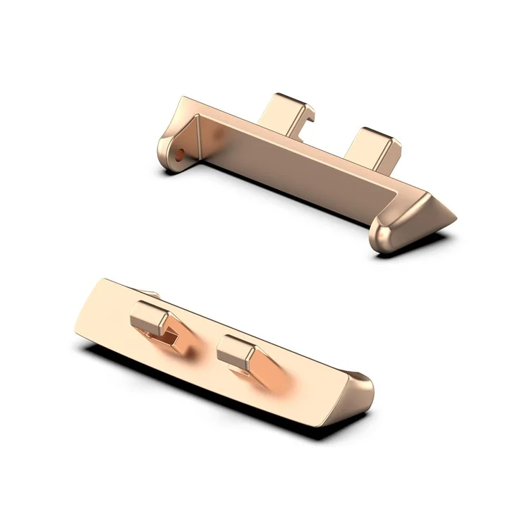 1Pair Watch Band Adapter for Oppo Watch 3, Watch Strap Connector Replaceable Metal Connection Adapter Fits 20mm Strap - Rose Gold