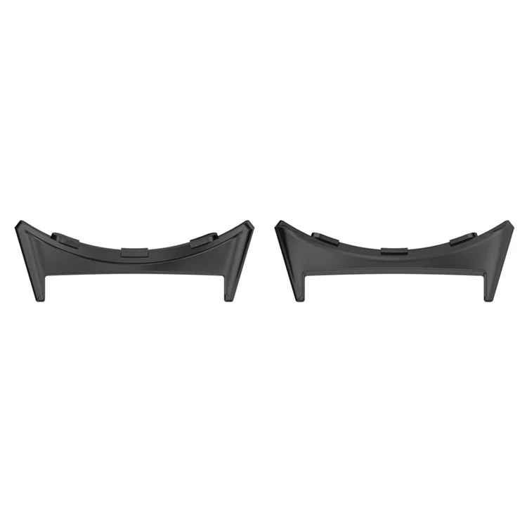 1 Pair 316 Stainless Steel Watch Band Adapter for Google Pixel Watch, Strap Connector Accessory Fits 20mm Strap - Black