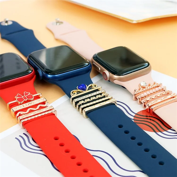Universal Smart Watch Band Chanms Metal Ciondoli Decorativi Loops Orologi Ornamenti Con Strass Con Strass - Stile G