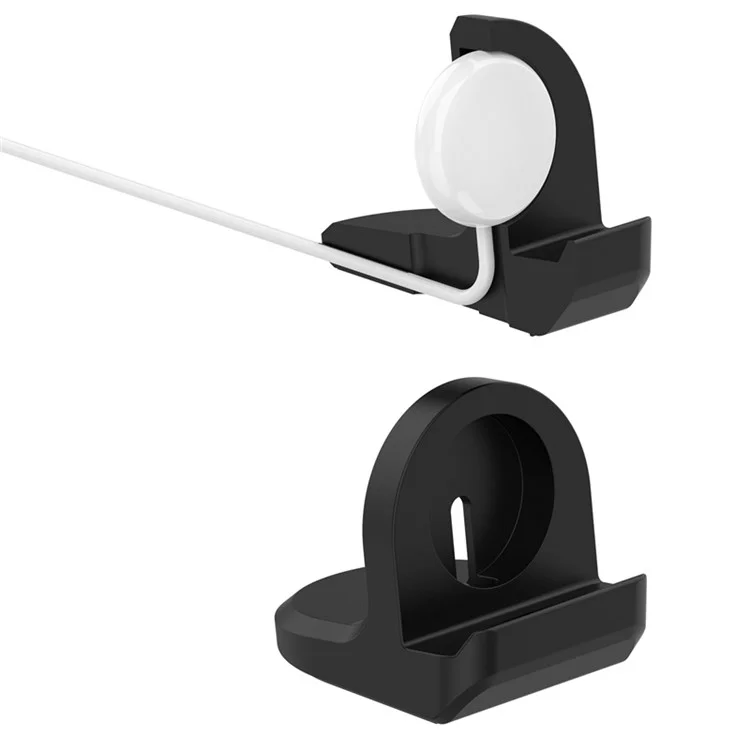 Für Google Pixel Watch Ladegerät Halter Desktop Smart Watch Silikon Ladestativ Basis - Schwarz