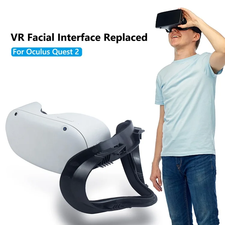 Per Oculus Quest 2 Light Blocking VR Facial Interface Replacement Face Pad Anti-sweat Eye Mask Cover VR Glasses Accessories