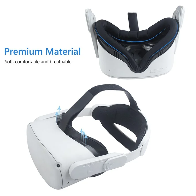 Per Oculus Quest 2 Light Blocking VR Facial Interface Replacement Face Pad Anti-sweat Eye Mask Cover VR Glasses Accessories