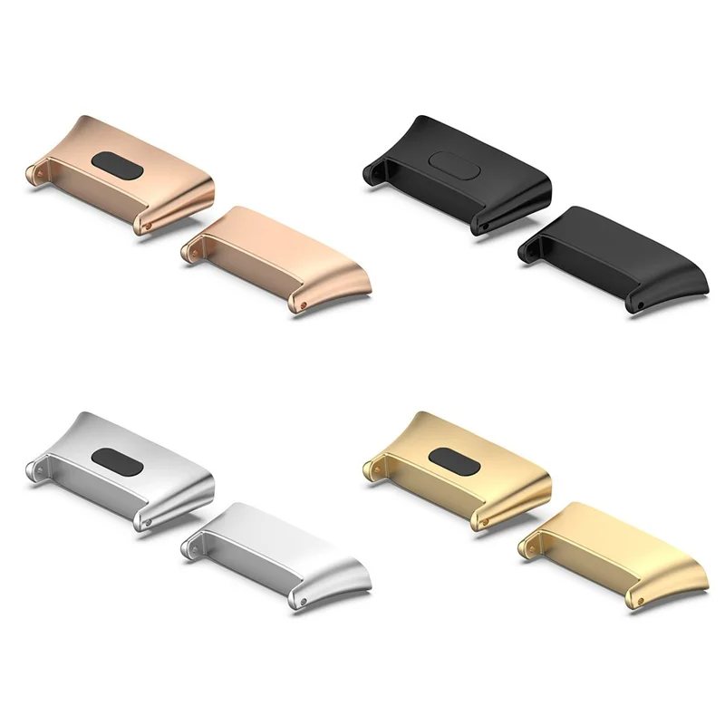 1Pair For Xiaomi Redmi Watch 3 / Mi Watch Lite 3 Metal Watch Strap Adapter Watch Band Connector 20mm - Rose Gold