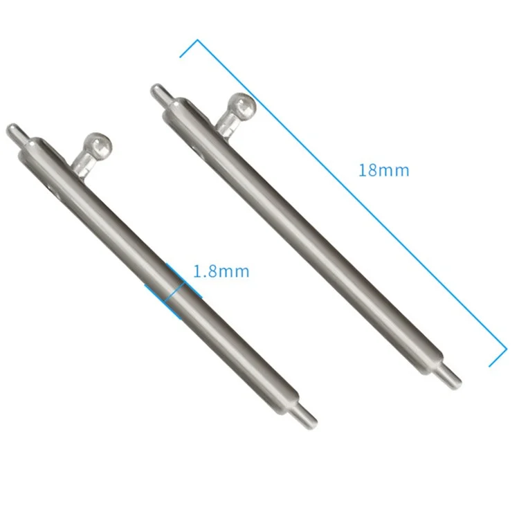 1 Pair 18mm Spring Bar Metal Watch Band Pins Watch Repair Kit