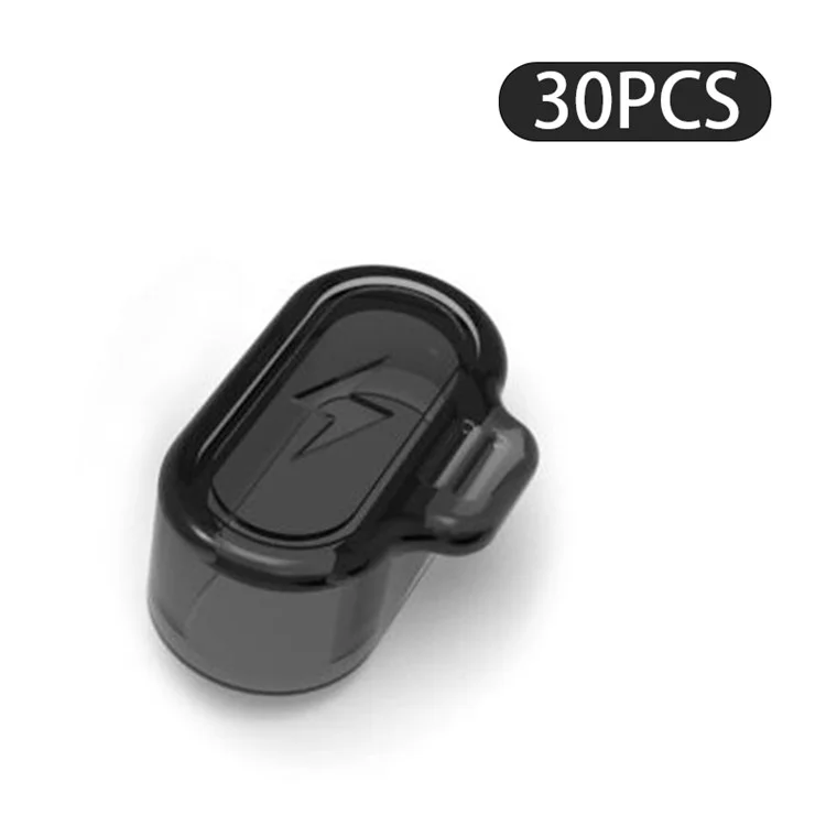 30Pcs For Garmin Forerunner 955 / 255 / 255S / Vivosmart 5 Charging Port Anti-dust Plugs Clear Silicone Protector - Transparent Black