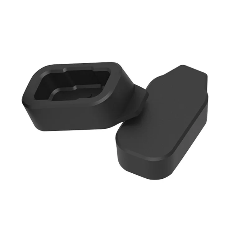 For Coros Pace Pro / Pace 2 / Apex 42mm /  Apex 2 / Vertix / Vertix 2 / Huami Amazfit Falcon Silicone Anti-Dust Plug - Black