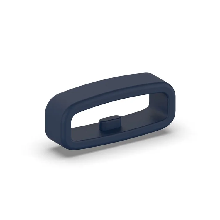 18mm Watch Band Loop Silicone Watch Holder Keeper Replacement Fastener Ring - Navy Blue