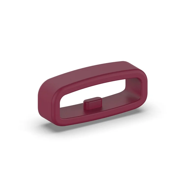 18mm Uhrenarmband-Schlaufe Silikon Uhrenhalter Halter Ersatz Verschlussring - Weinrot