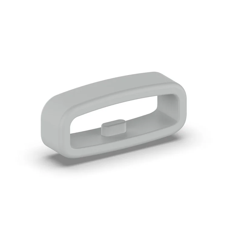 Watch Band Strap Loop Universal 20mm Retainer Fastener Ring Silicone Watch Holder - Grey