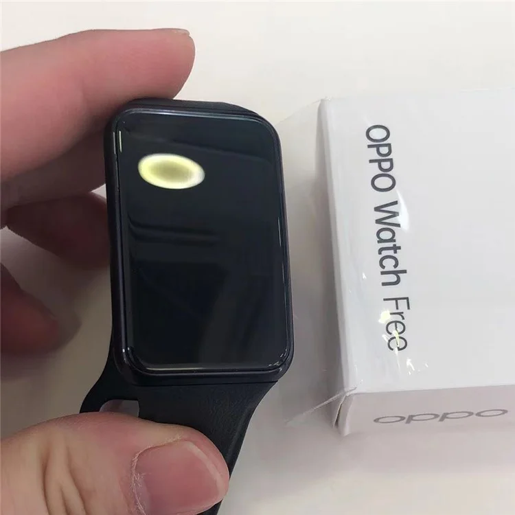 2Pcs Watch Screen Protector for Oppo Watch Free, Anti-scratch Black Edge 3D Curved PET Screen Film