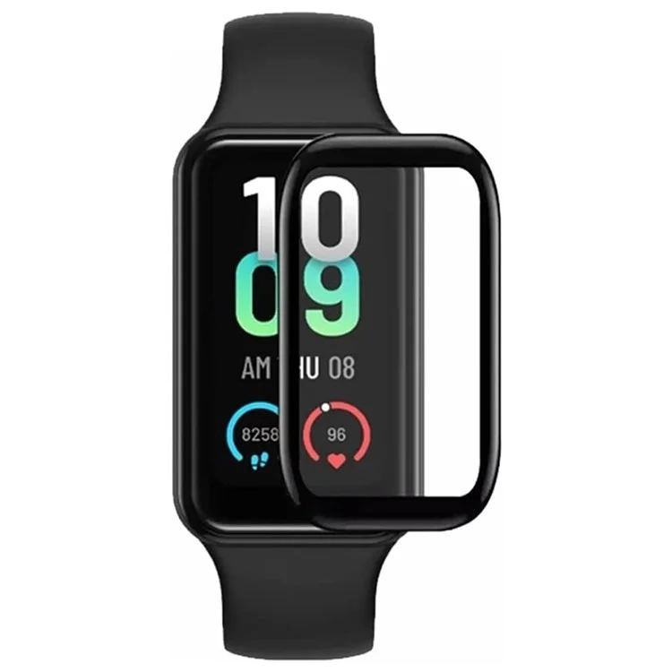 Für Huami Amazfit Band 7 1 Stück 3D Bildschirmschutz Schwarzer Rand PET+PPT Kratzfester Film