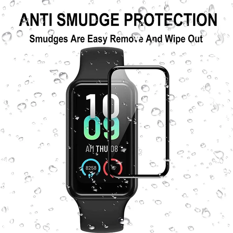 Für Huami Amazfit Band 7 1 Stück 3D Bildschirmschutz Schwarzer Rand PET+PPT Kratzfester Film
