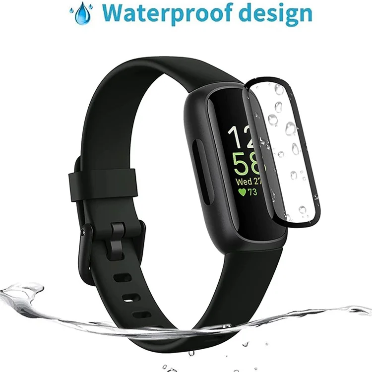 1Pieza Para Fitbit Inspire 3 Smartwatch Protector de Pantalla de Alta Definición Claro PET+PPT Película 3D