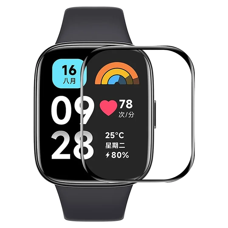 1 unité pour Xiaomi Redmi Watch 3 Active / Watch 3 Lite 3D Curved Screen Protector PET+PPT Anti-scratch Watch Screen Film