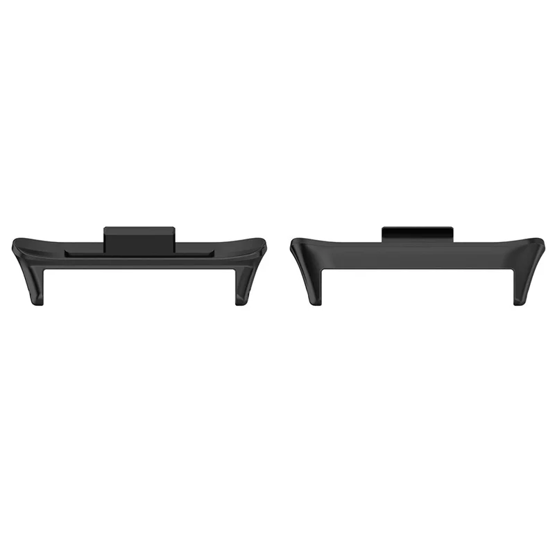 1pair Para Xiaomi Smart Band 8 Pro de Acero Inoxidable de Acero Inoxidable Adaptador de Correa de 22 mm Conector de Banda de Reloj de Liberación Rápida - Negro