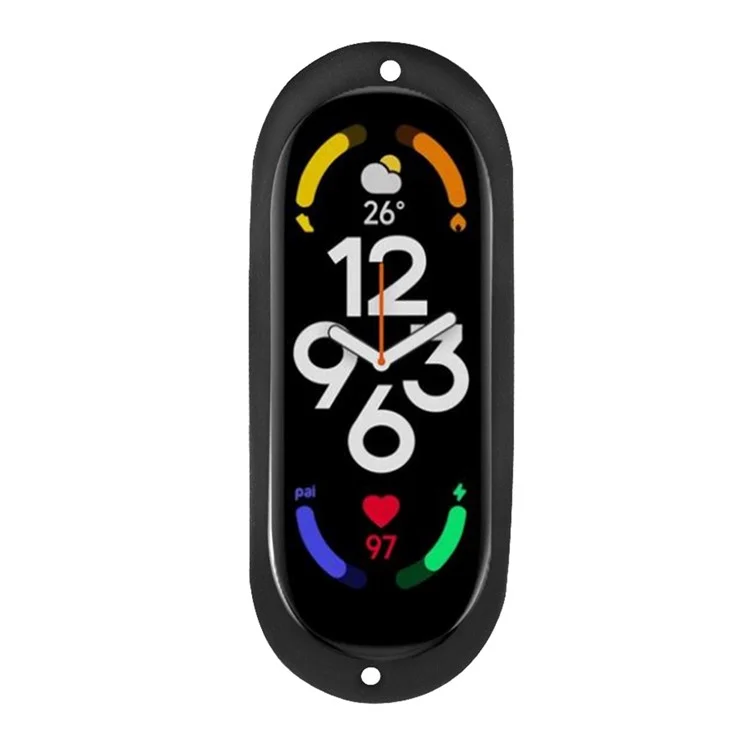 For Xiaomi Mi Band 7 / Band 6 / Band 5 Protective Case Dual Holes DIY Silicone Cover with Necklace Rope