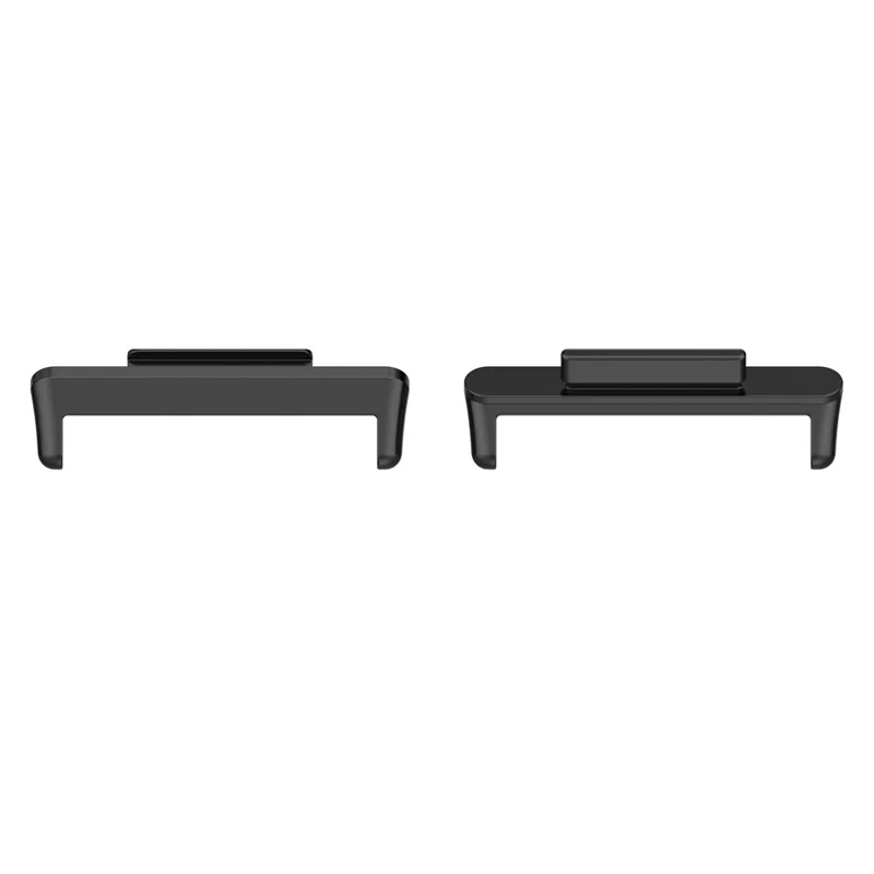 1 Pair For Huawei Watch Fit 2 Band Connector 22mm Alloy Adapter Replacement - Black