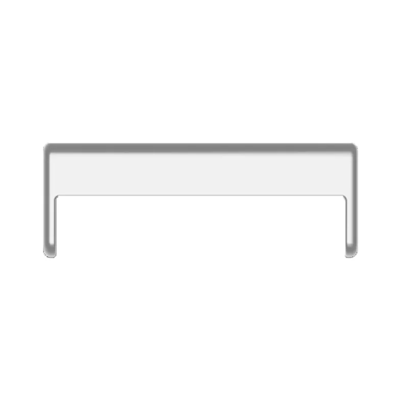 1 par de conectores de metal universales de 22 mm a 20 mm Barras de resorte Conector Adaptador de correa de reloj - Plata