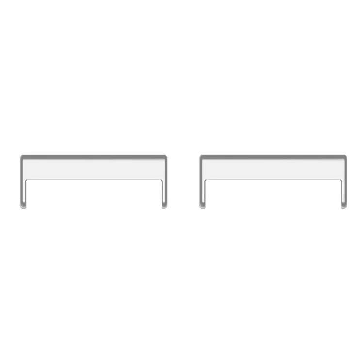 1 Pair Watch Band Connector Universal 20mm to 18mm Metal Watch Strap Adapter Accessory - Silver