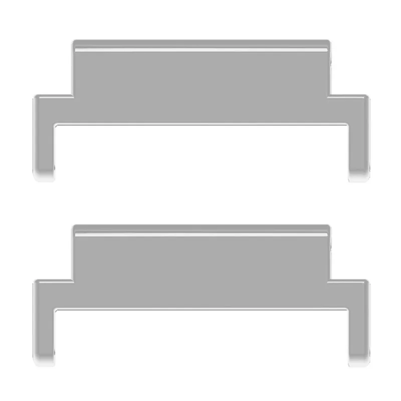 1 Pair For Huawei Watch GT 4 41mm Metal Adapter Universal 18mm to 20mm Watch Lugs Band Connector - Silver