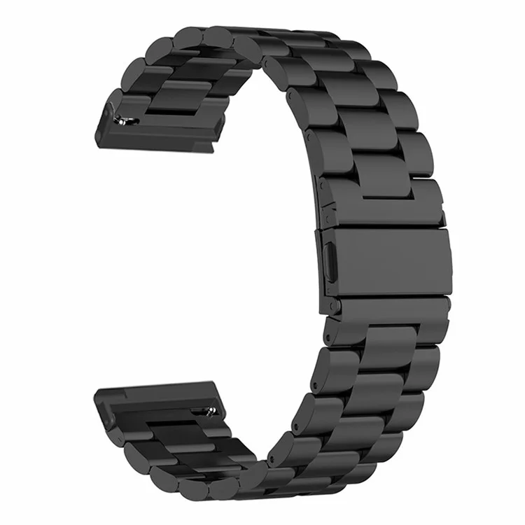 Para Suunto Spartan Sport Wrist HR Baro / Suunto 7 Smart Watch Correa 3-Bead 24mm Acero Inoxidable - Negro