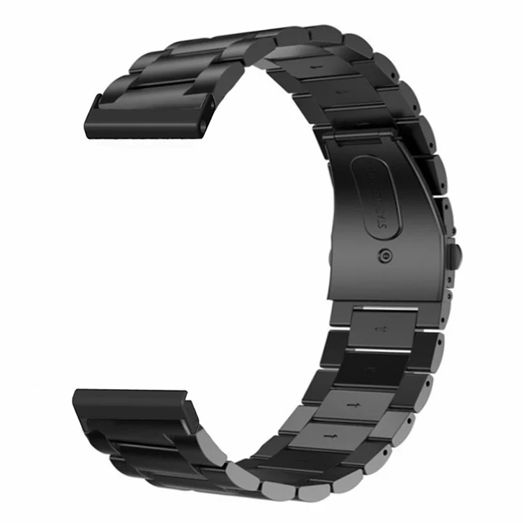 Para Suunto Spartan Sport Wrist HR Baro / Suunto 7 Smart Watch Correa 3-Bead 24mm Acero Inoxidable - Negro