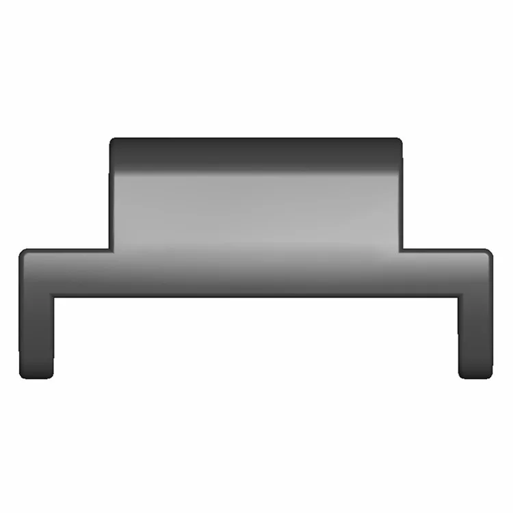 1 Par de Conector de Correia de Relógio em Liga de Zinco para Imoo Watch Phone Z / Q / D Series - Preto