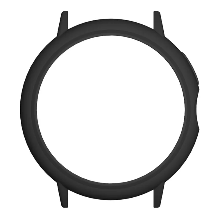For Google Pixel Watch Hard PC Bumper Frame Cover Edge Protector with 20mm Adapter Connector - Black