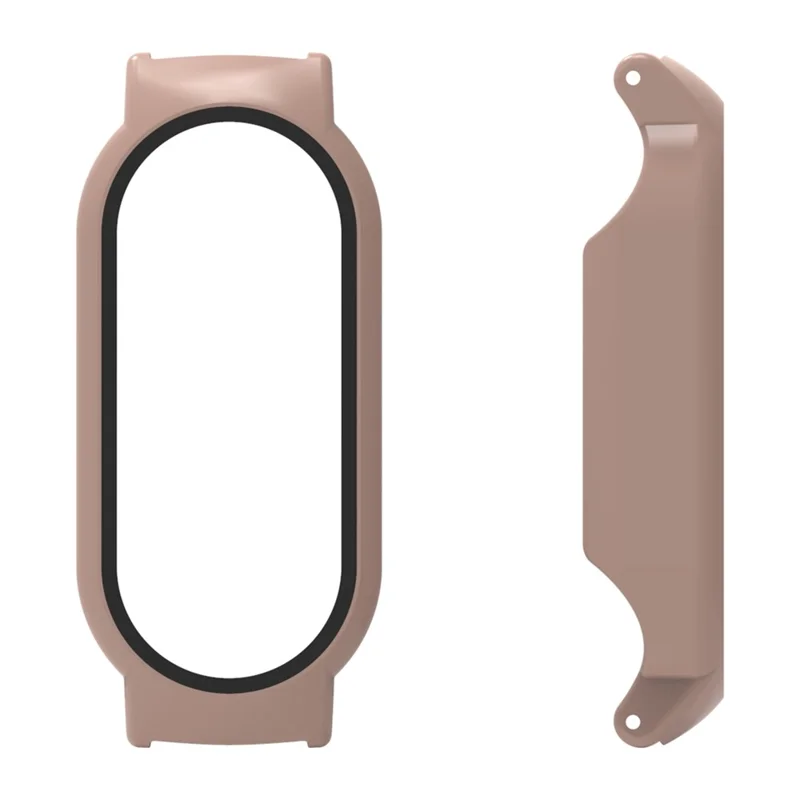 For Xiaomi Mi Band 7 / Band 7 NFC Watch Case Cover with Tempered Glass Screen Protector - Pink