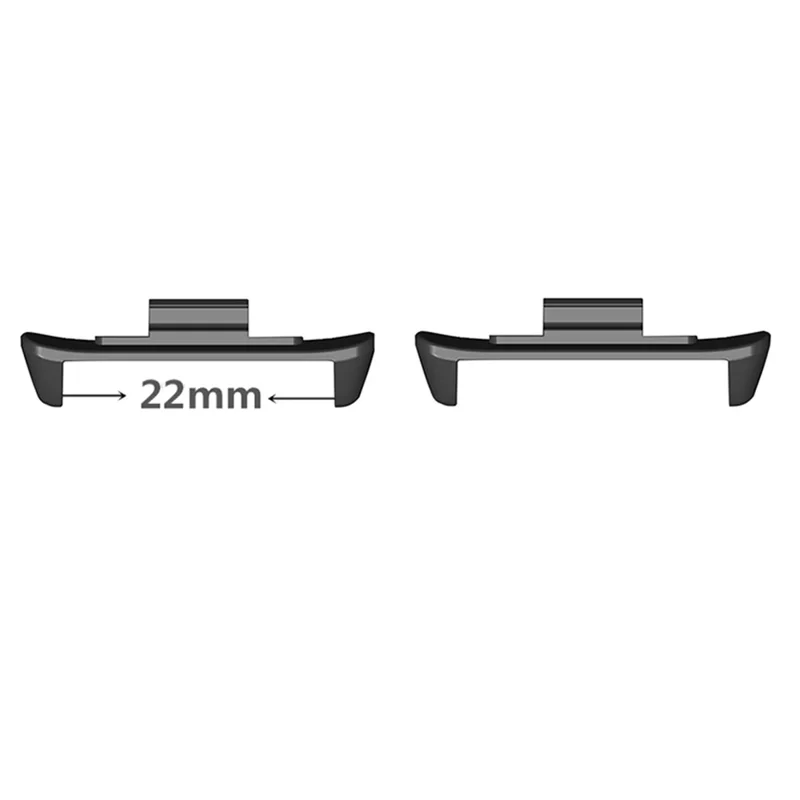 1 Pair for Xiaomi Redmi Watch 4 Metal Watch Strap Connector 22mm Adapter Accessory - Silver