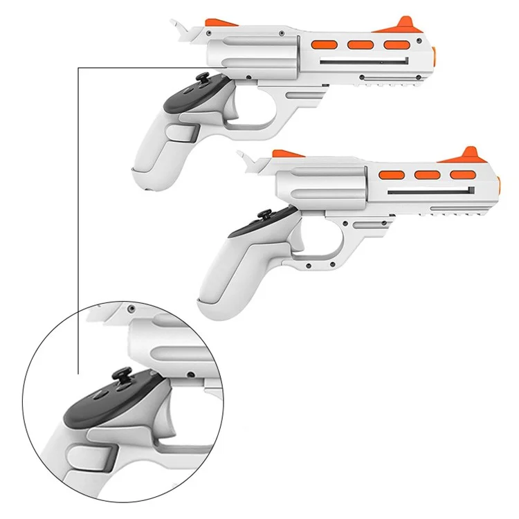 For Meta Quest 3 / 3S VR Gaming Auxiliary Accessories PC Imitation Gun Game Handle Cover