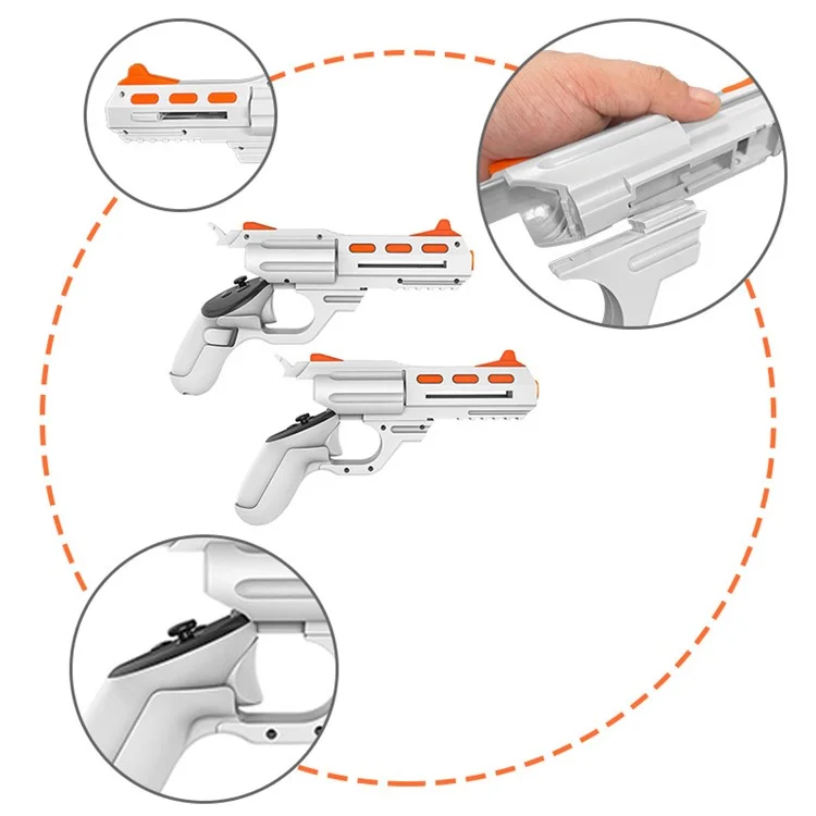 For Meta Quest 3 / 3S VR Gaming Auxiliary Accessories PC Imitation Gun Game Handle Cover