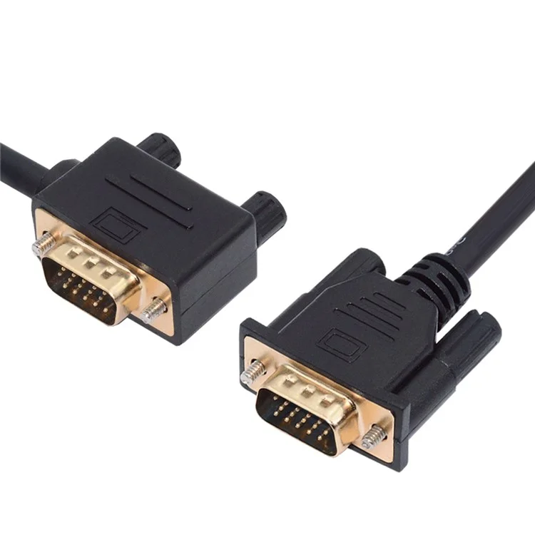 DB-007-RI-1.0M 90 Degree Right Angled VGA RGB Male to Straight Male Extension Cable 3COAX+6C