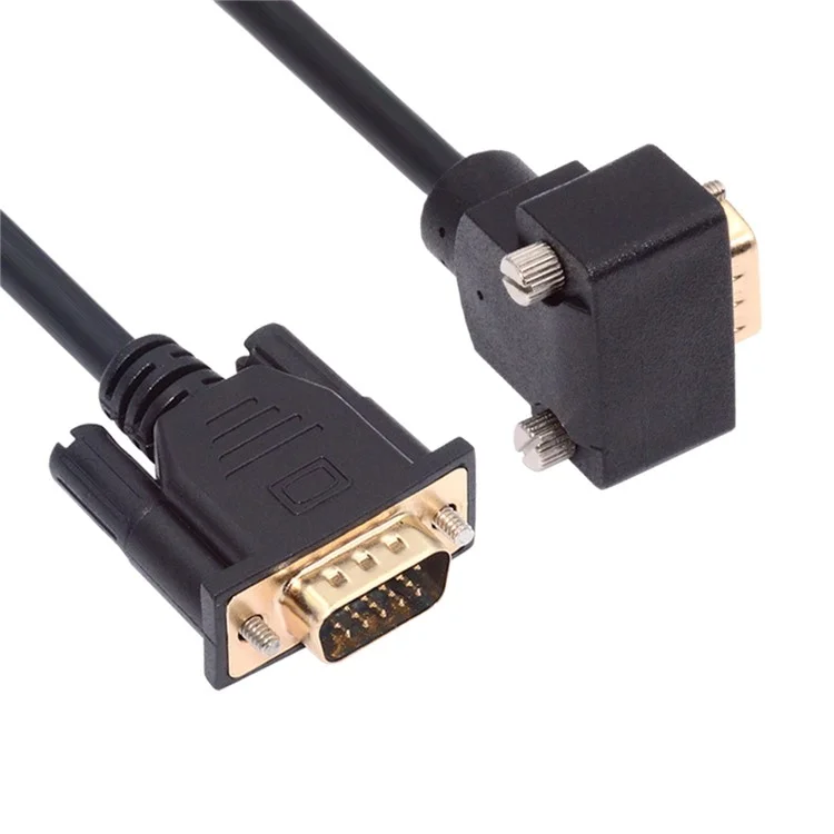 Db-007-up-1.0m Für Monitor / Beamer / Computer up -abgewinkelte VGA RGB -mann Zum Geraden Männlichen Verlängerungskabel 3coax+6c