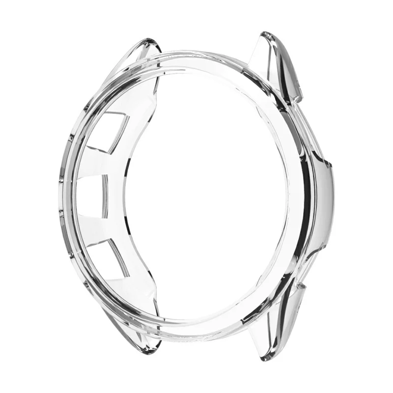 Per Garmin Forerunner 165 Watch Case Half Cover Anti-drop TPU Watch Frame - Trasparente