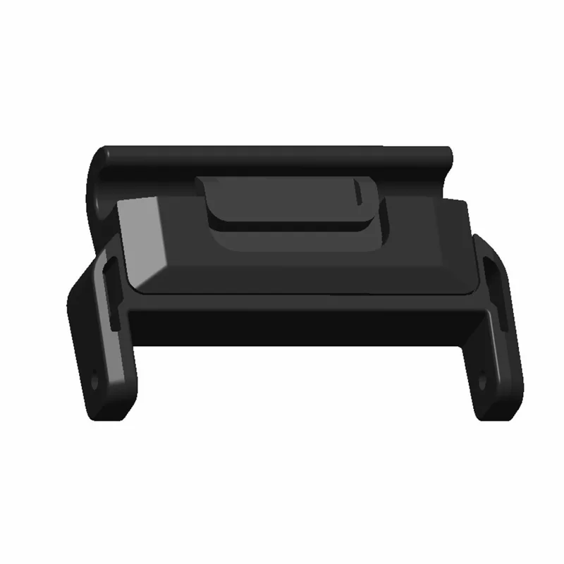 1 Pair Colored Connector for Garmin Smart Watch 26mm Watch Strap PC Adapter - Black