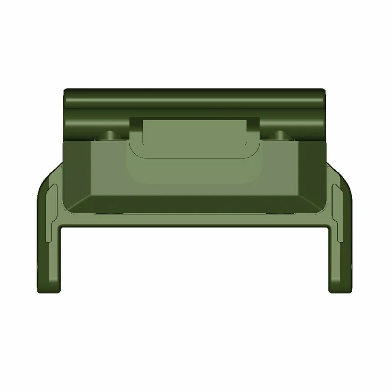 1 Pair PC Connector for Garmin Smart Watch 20mm Watch Strap Connection Adapter - Army Green