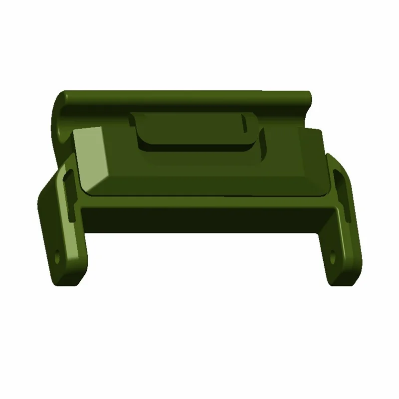 1 Pair PC Connector for Garmin Smart Watch 20mm Watch Strap Connection Adapter - Army Green