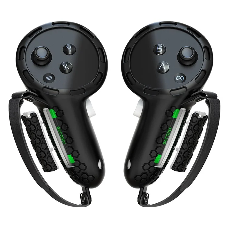 1 Par para Meta Quest 3 / 3S Alça do Controlador Capa VR Grip Case Fácil de Substituir a Bateria