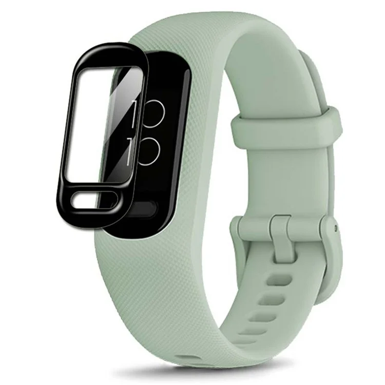 1 pieza para Garmin Smart 5, protector de pantalla curvo 3D, antiarañazos, HD, borde negro, película de PET clara