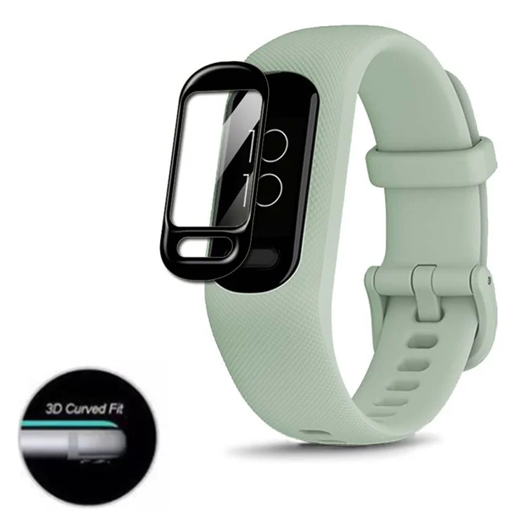 1 pieza para Garmin Smart 5, protector de pantalla curvo 3D, antiarañazos, HD, borde negro, película de PET clara