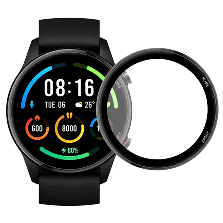 1 pezzo per Xiaomi Mi Watch Color Sports Protezione dello schermo 3D curvo in PET anticalcare Pellicola protettiva per lo schermo