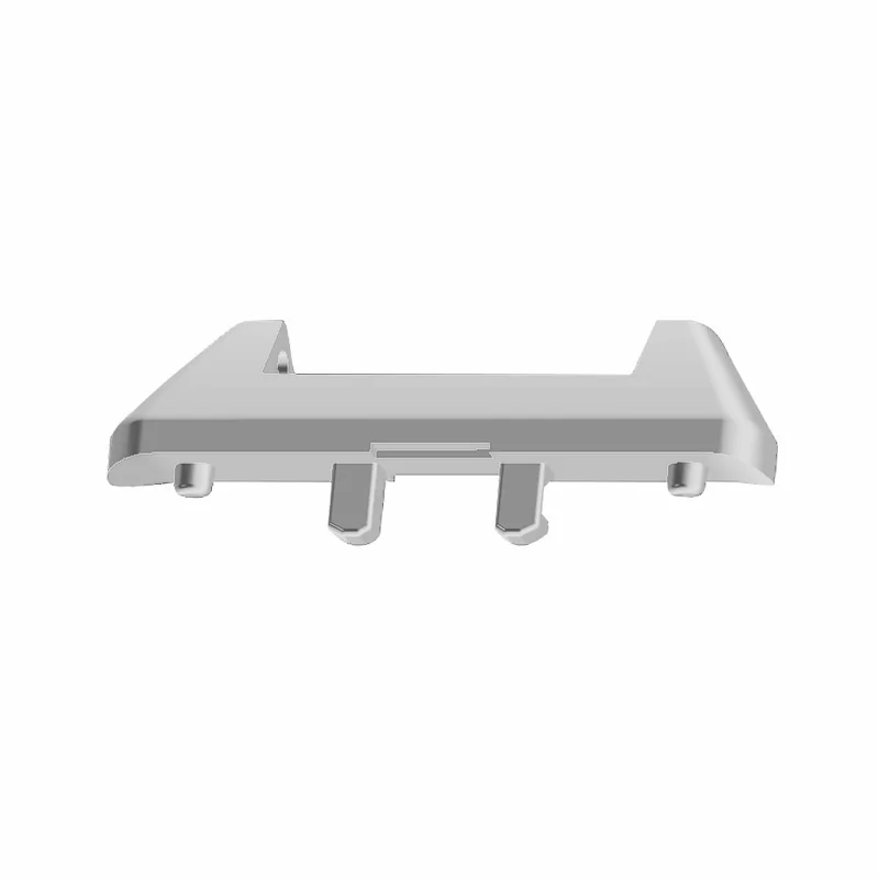 1 Pair For Samsung Galaxy Fit3 Watch Strap Metal Connector 12mm Wrist Band Adapter - Silver