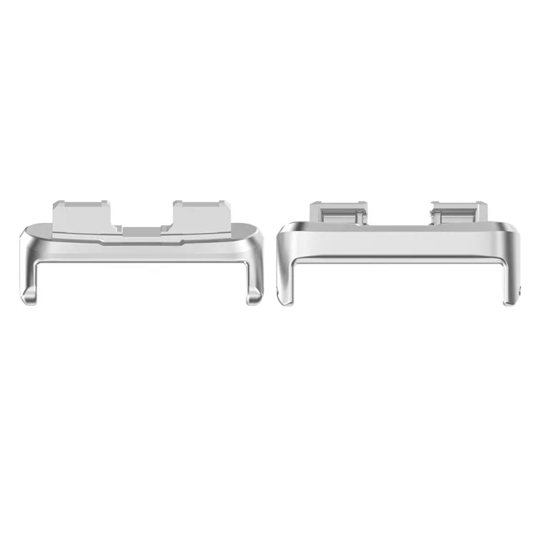 1 Pair For Huawei Band 9 / Band 9 NFC 16mm Watch Band Connector Stainless Steel Adapter - Silver
