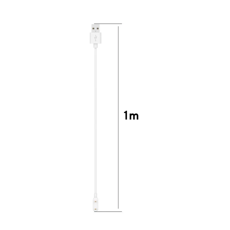 Pour Huawei Band 9 / Band 9 NFC 1 m Chargeur de montre intelligente Câble de chargement USB - Blanc