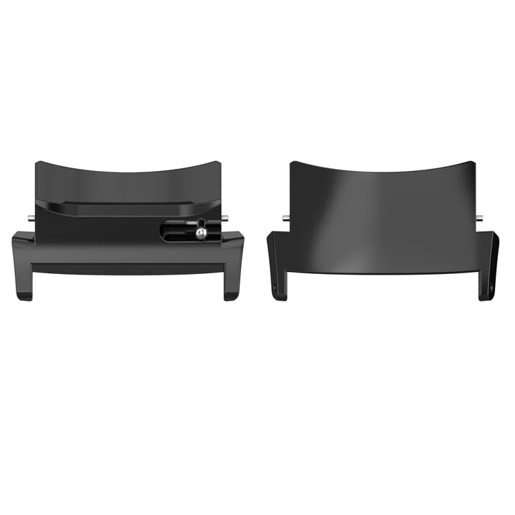 1 Paar für Oppo Watch X / Oneplus Watch 2 Armbanduhr-Adapter 22mm Armbanduhr-Armband Stahlverbinder - Schwarz